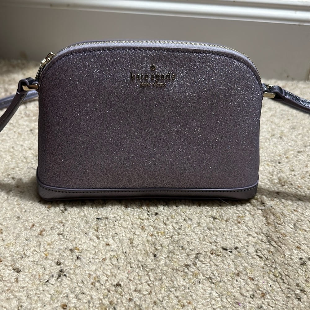 Kate Spade Tinsel Sparkle Small Dome Lilac Forest